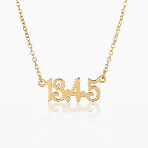 Custom Bible Verse Number Necklace