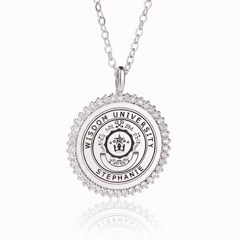 Graduation Necklace with Custom Logo & Engraving