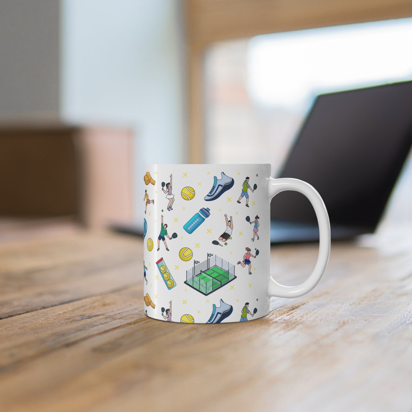 Padel Inspired Print 11oz Ceramic Mug