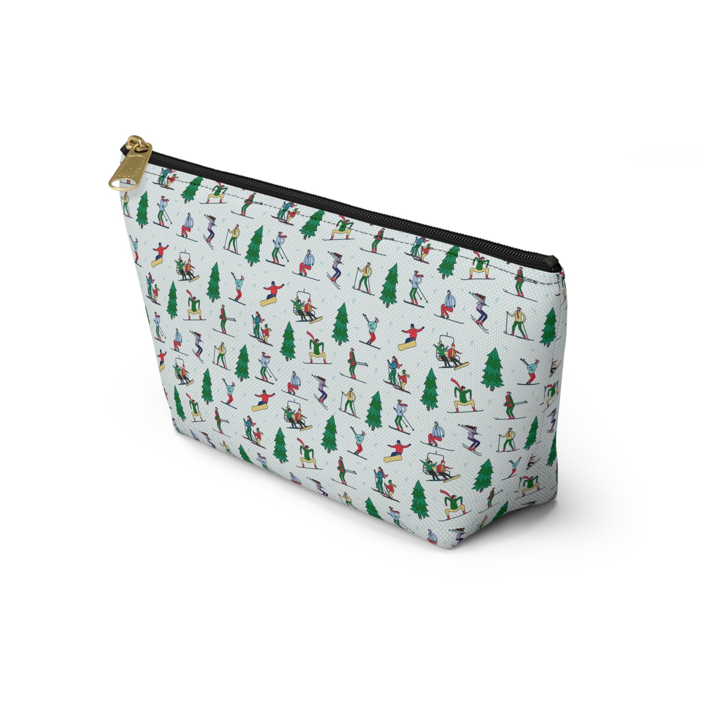 Winter Skiing Landscape Printed Pencil Case/Makeup Bag/Travel Pouch
