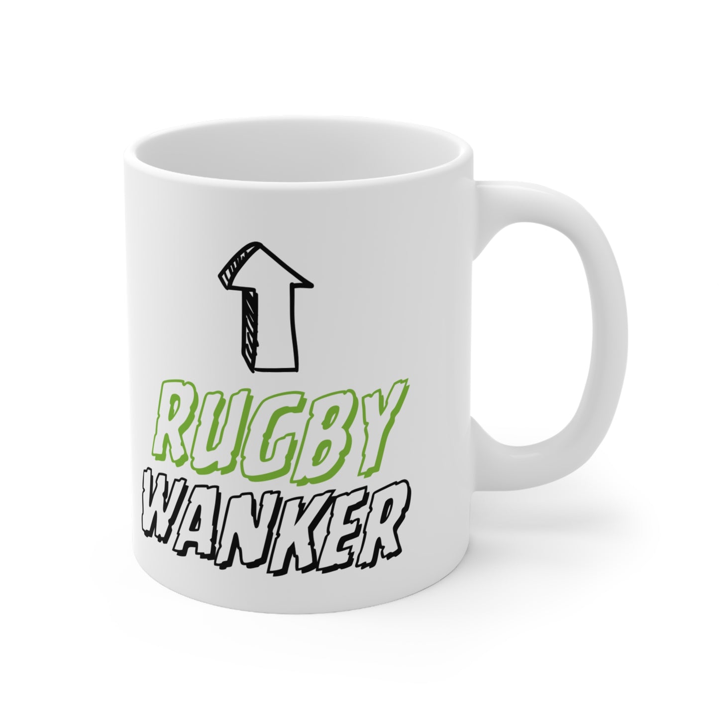 Rugby Wanker Quote 11oz Ceramic Mug