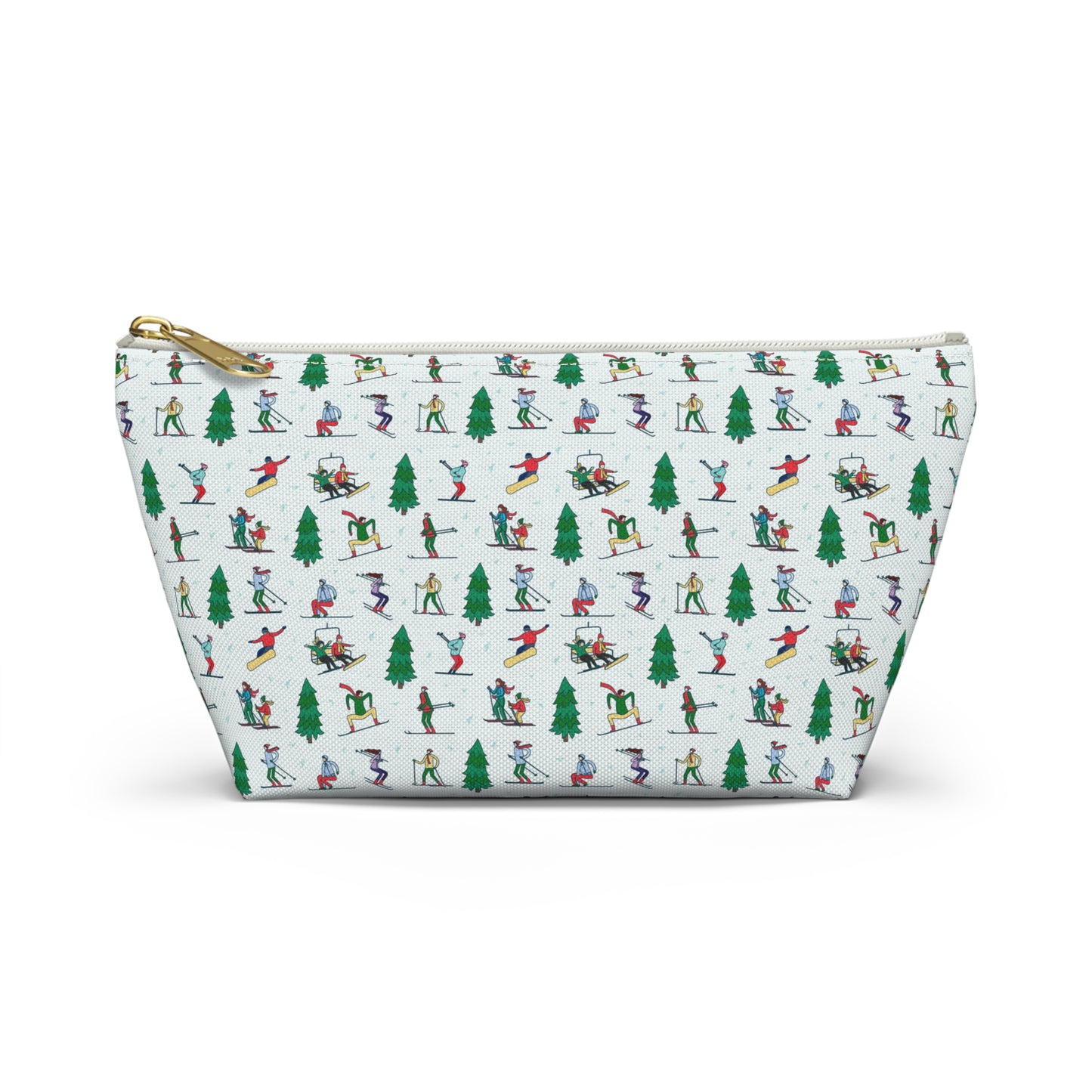 Winter Skiing Landscape Printed Pencil Case/Makeup Bag/Travel Pouch