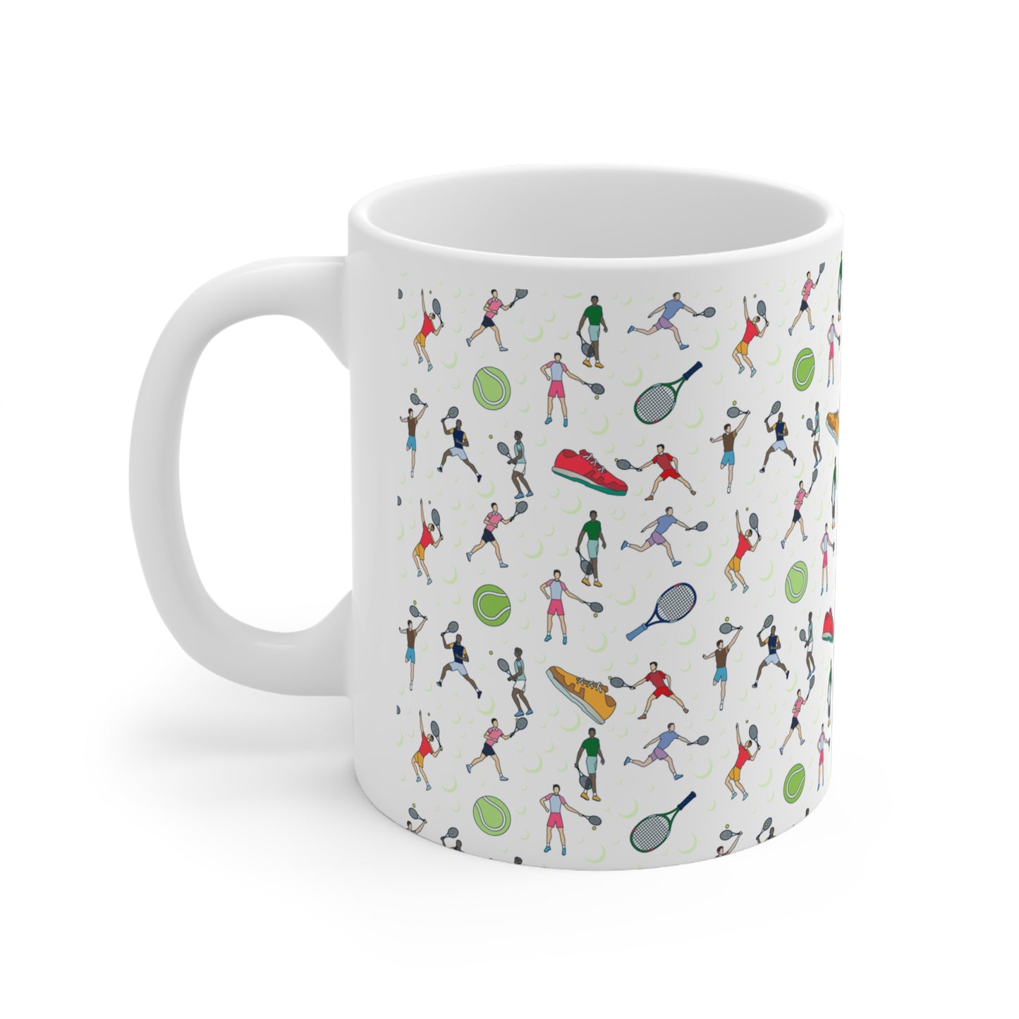 Tennis Print 11oz Ceramic Mug