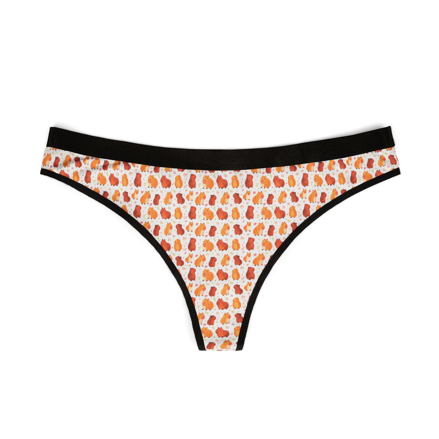 Capybara Chibi Style Women's Thongs Underwear