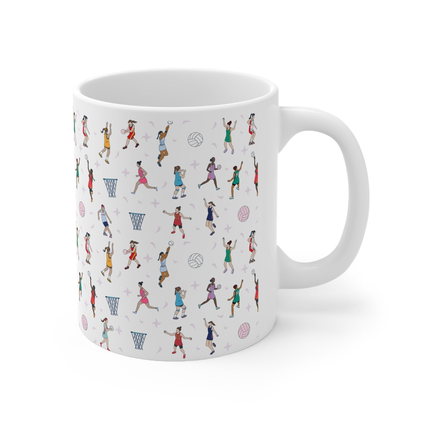 Netball Themed 11oz Ceramic Mug