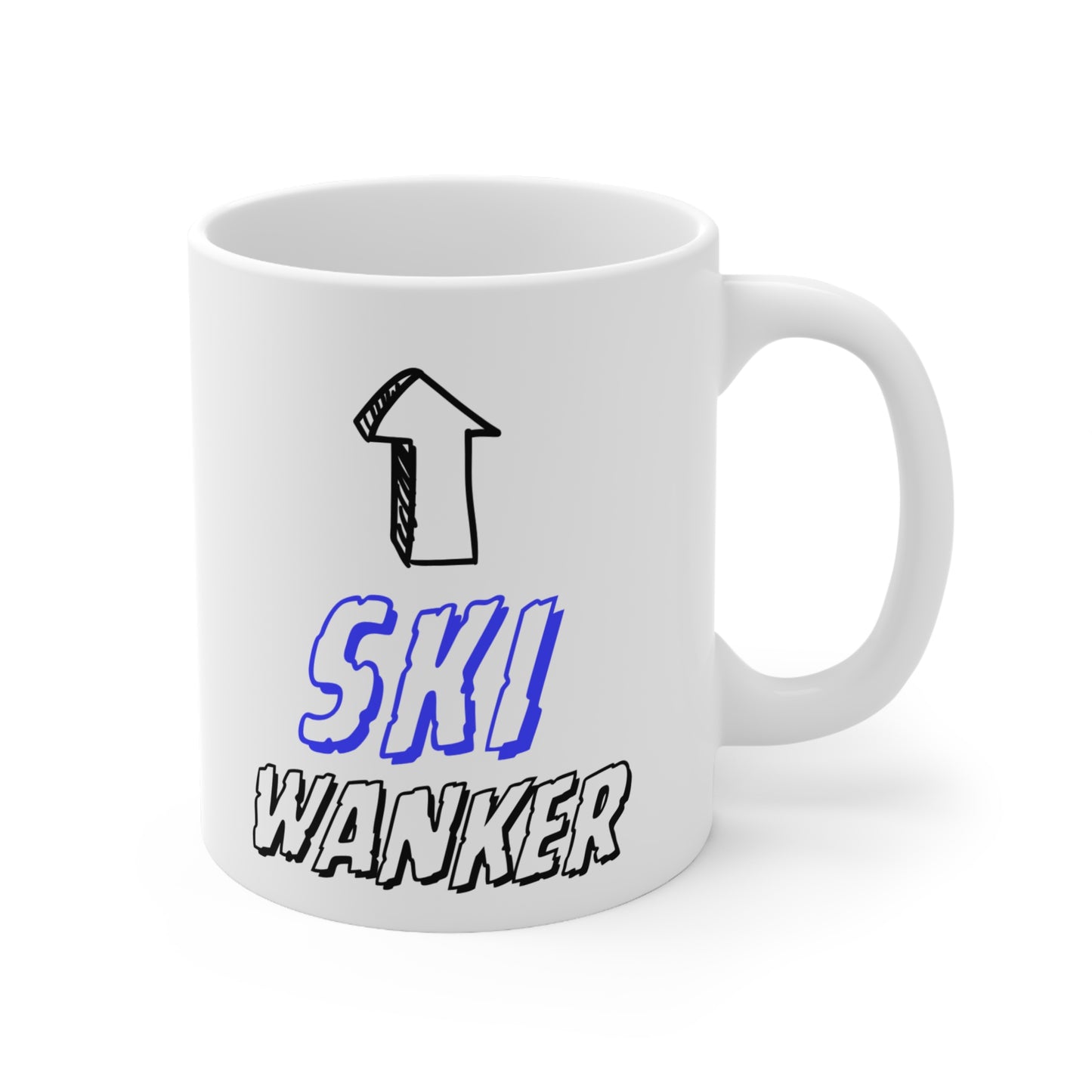 Ski Wanker Quote 11oz Ceramic Mug