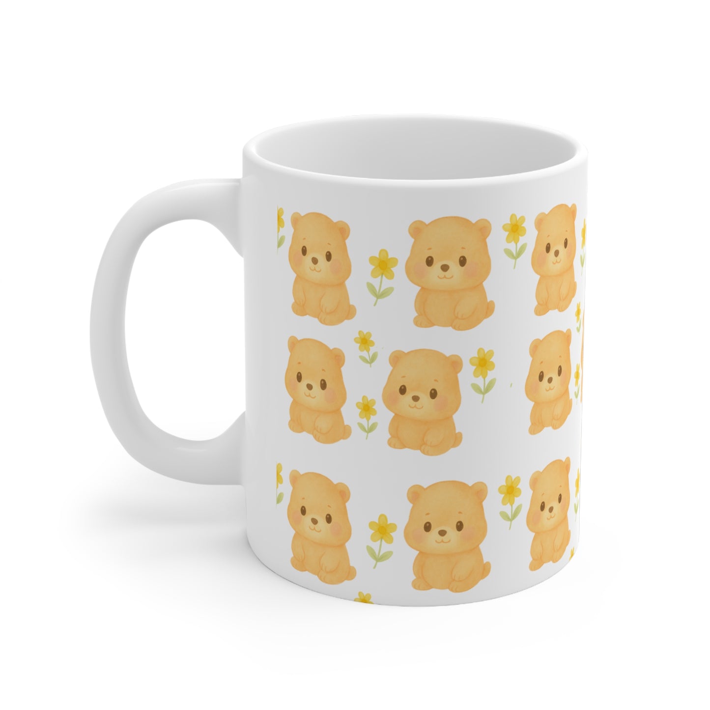 Kawaii Watercolor Style Groundhog Print 11oz Ceramic Mug
