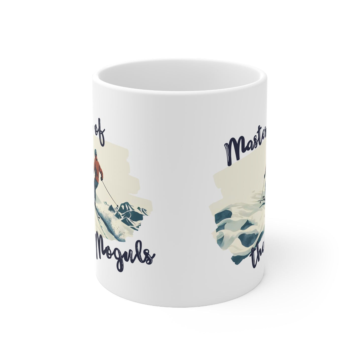 Master of the Moguls Ski Themed 11oz Ceramic Mug