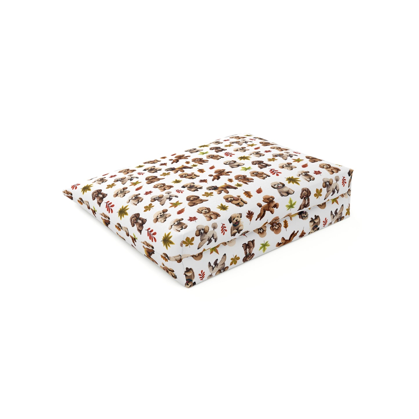 Poodle Print Cotton Cosmetic Bag/Makeup Travel Pouch