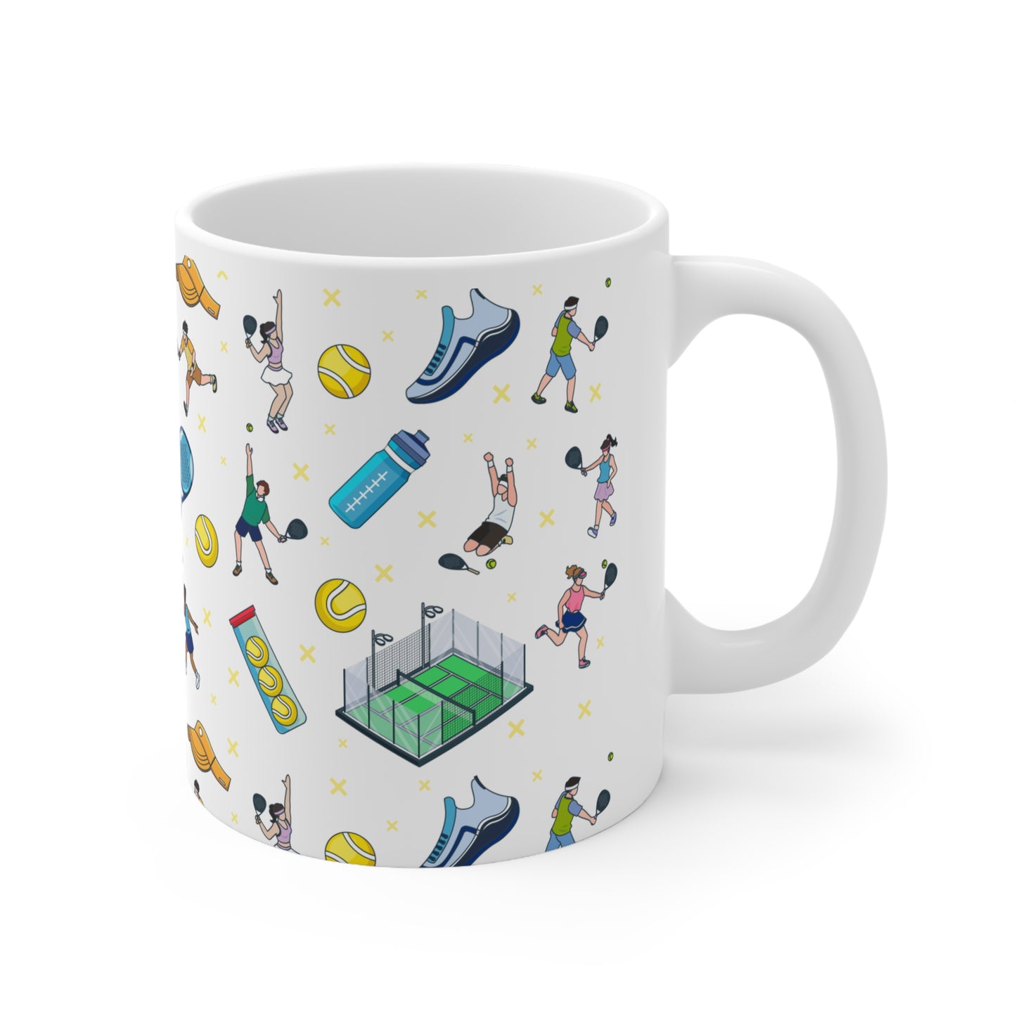 Padel Inspired Print 11oz Ceramic Mug