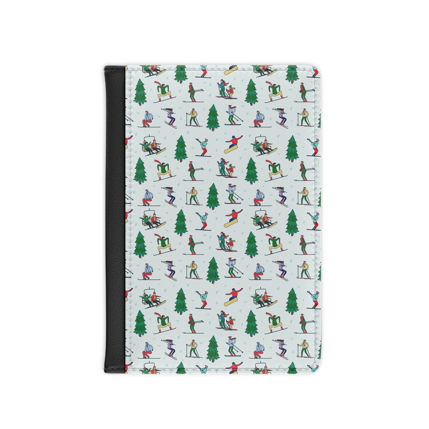 Skiing Winter Landscape Printed Passport Cover