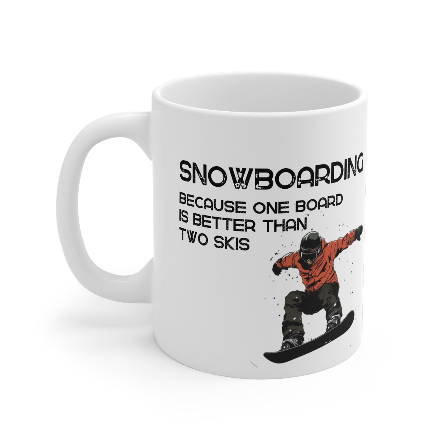 Snowboarding Themed 11oz Ceramic Mug