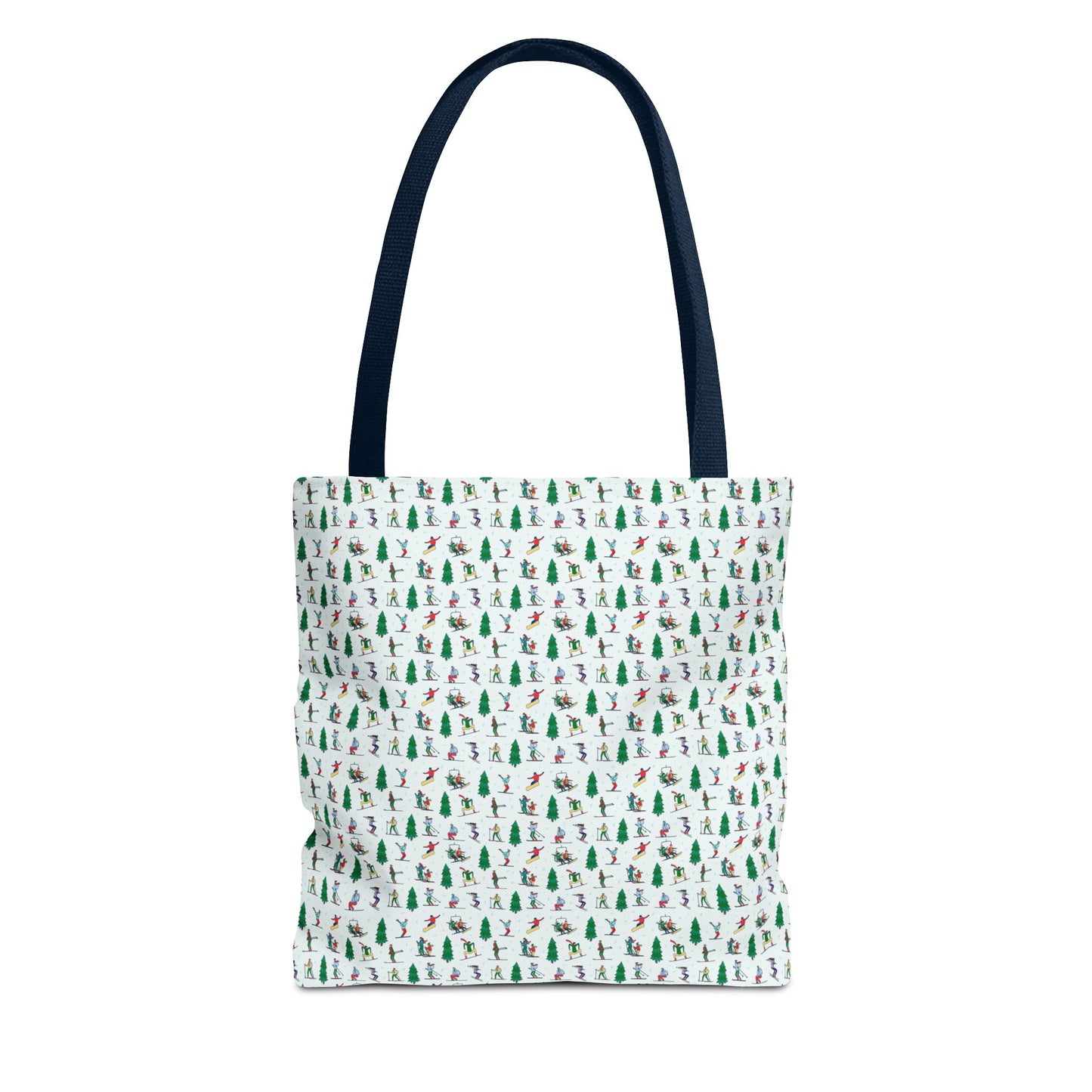 Ski Winter Ski Landscape Print Tote Bag