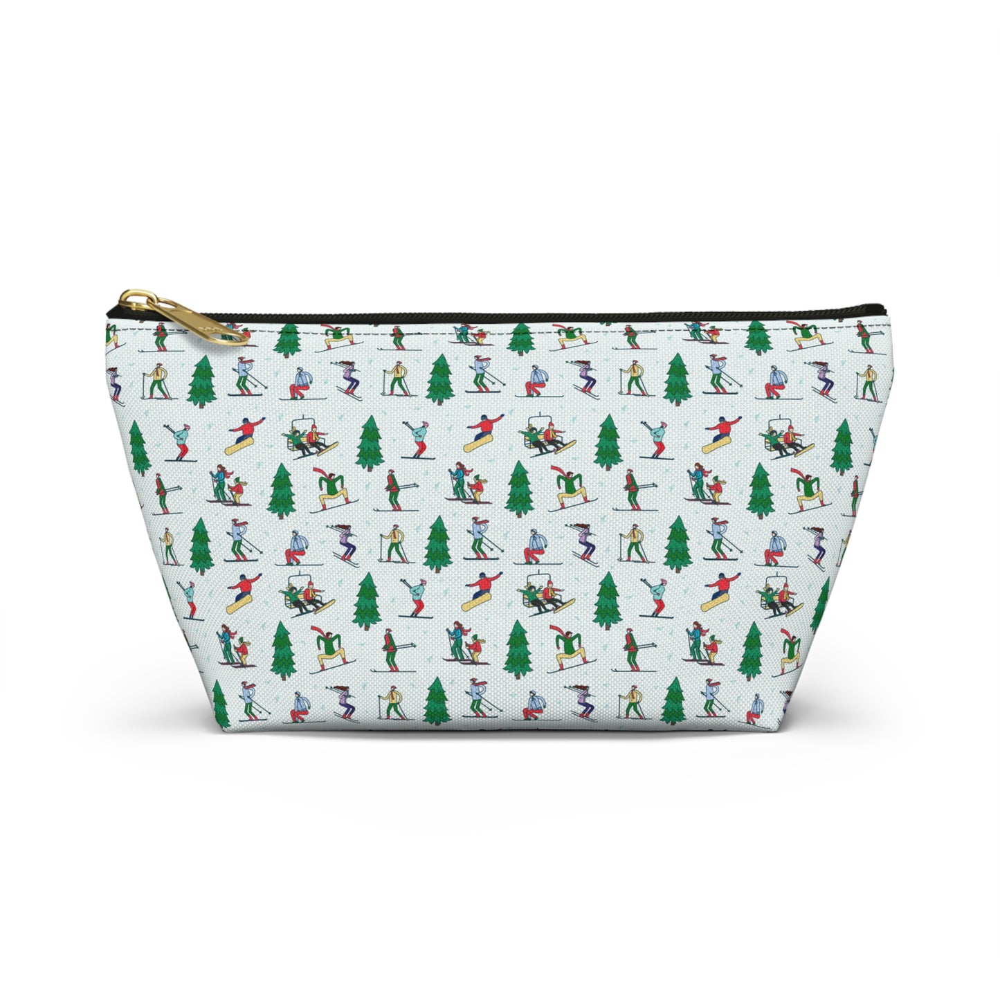 Winter Skiing Landscape Printed Pencil Case/Makeup Bag/Travel Pouch