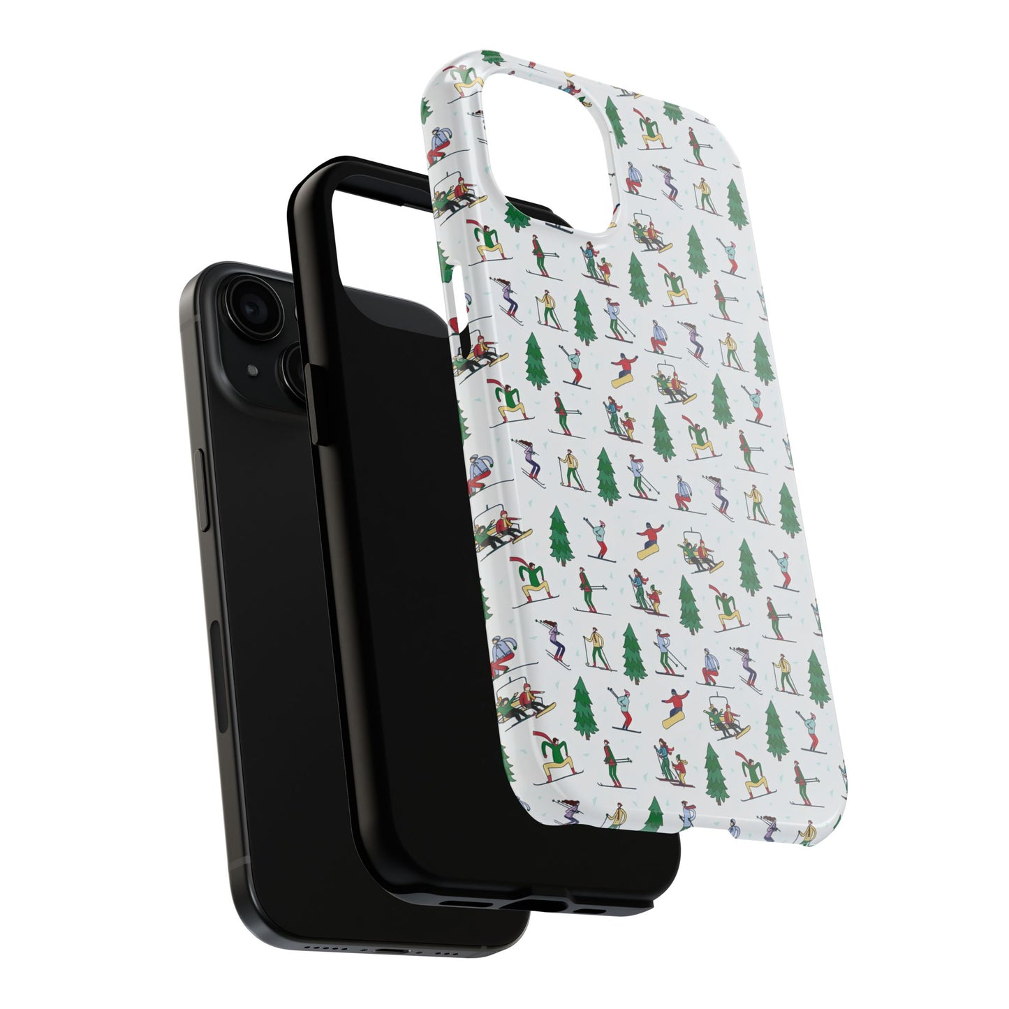 Winter Ski Landscape Print Phone Case
