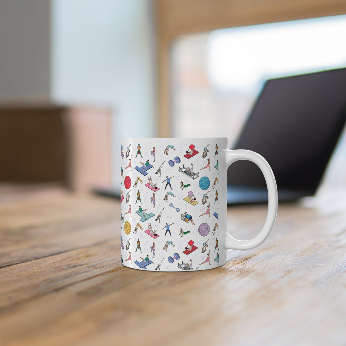 Pilates Inspired Print 11oz Ceramic Mug