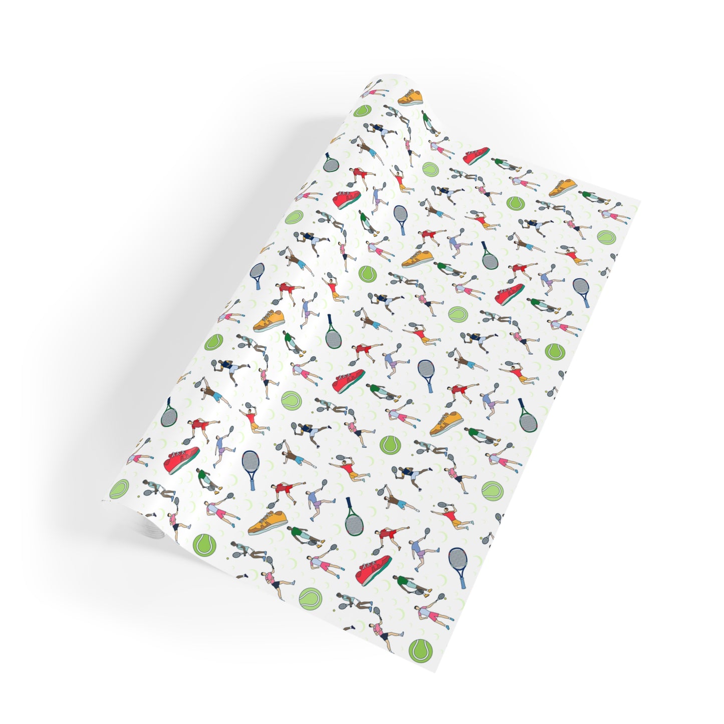 Tennis Print Gift Wrapping Paper Roll