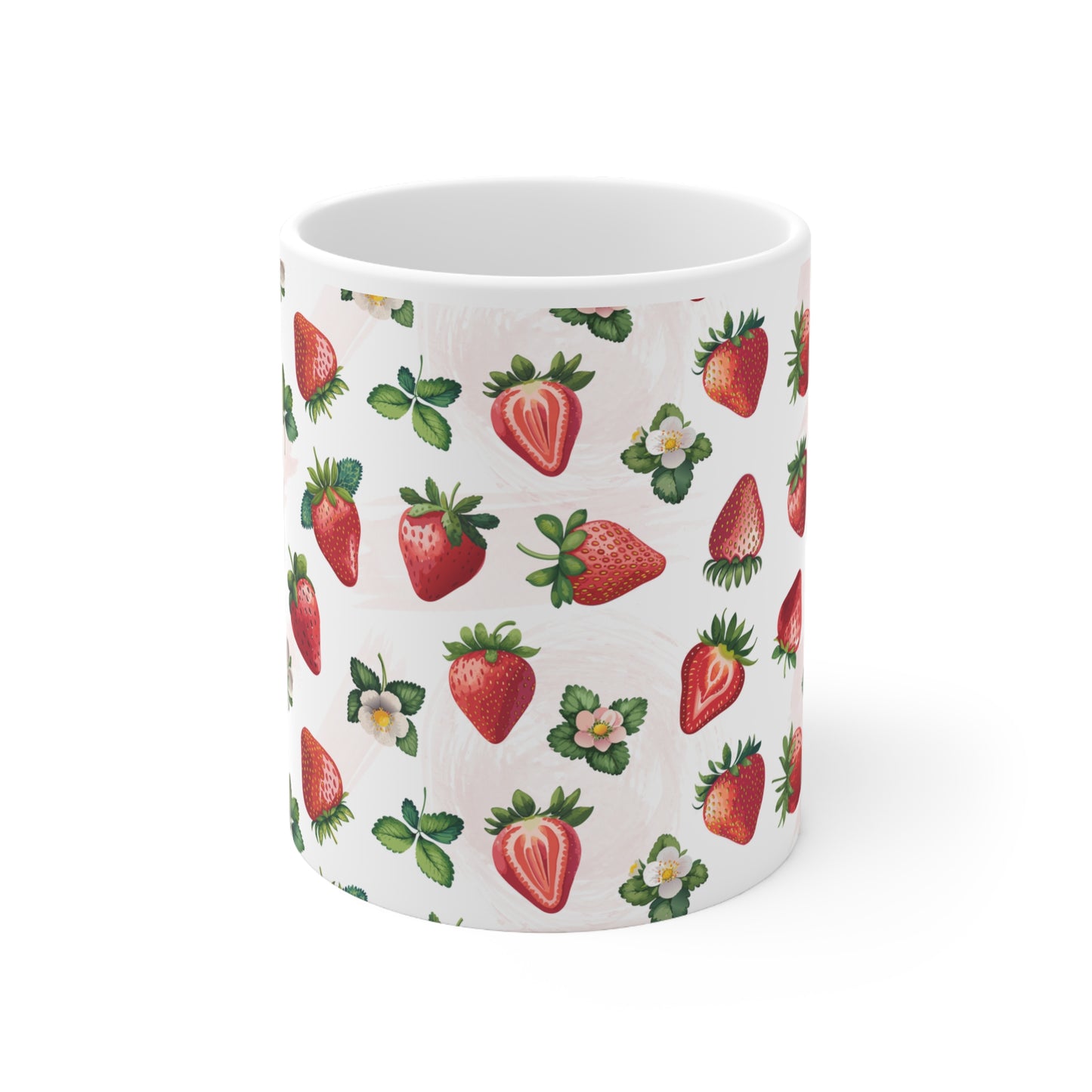 Strawberry Watercolor Print 11oz Ceramic Mug