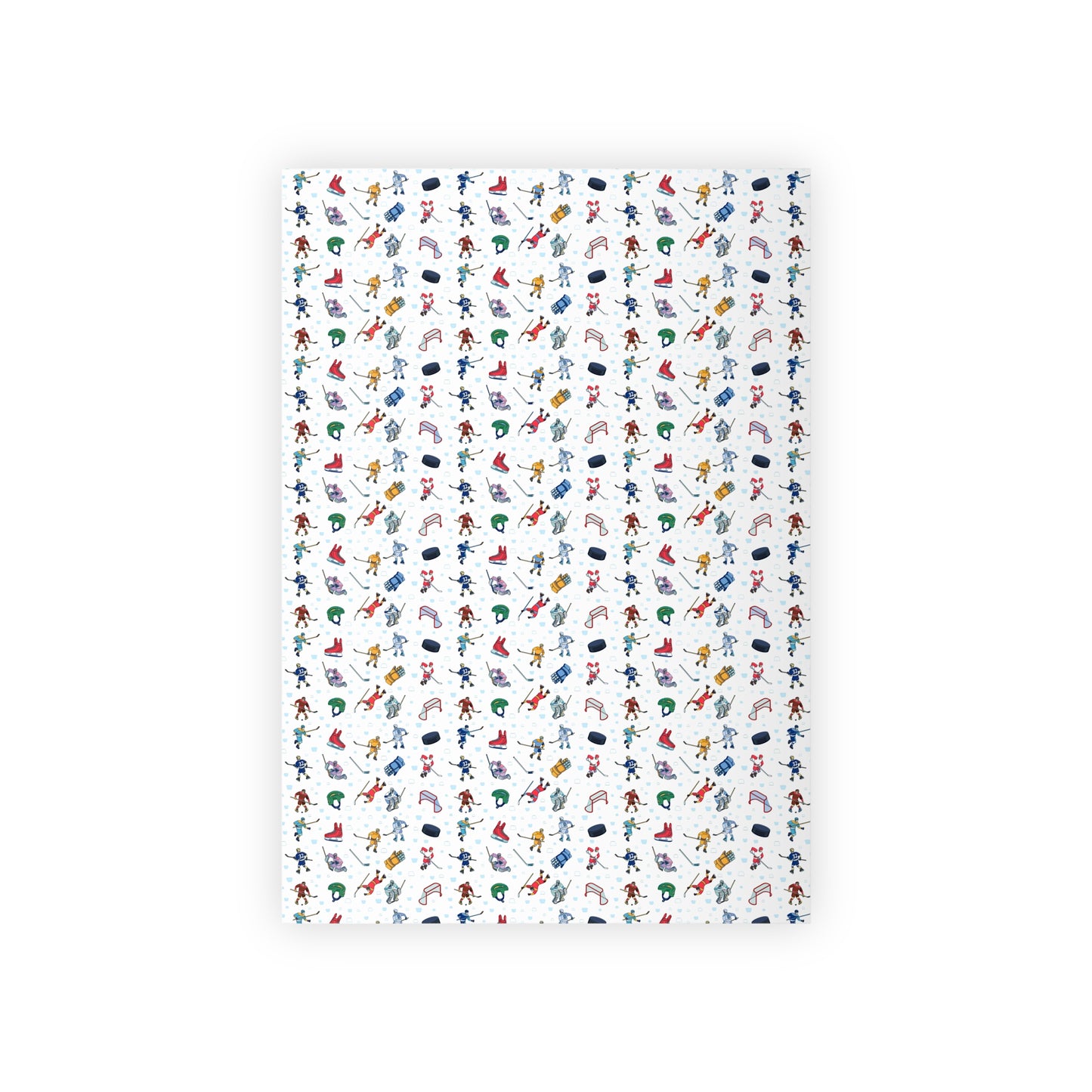 Ice Hockey Print Gift Wrapping Paper Roll