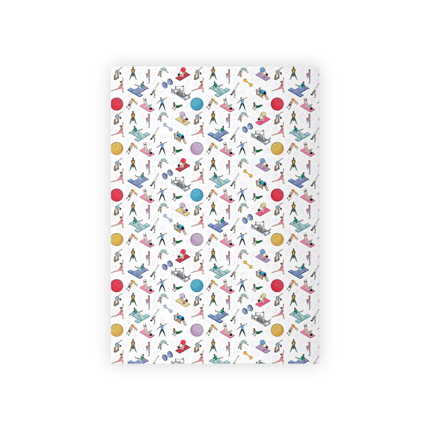 Pilates Print Gift Wrapping Paper Roll