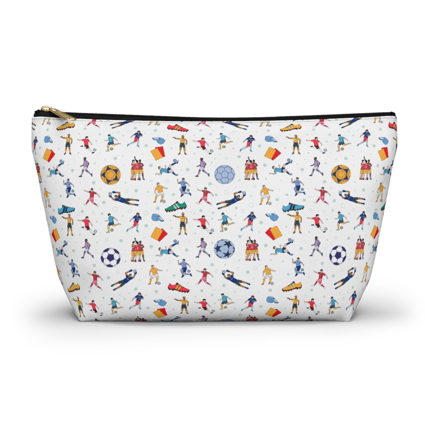 Football Soccer Print Pencil Case/MakeUp Bag