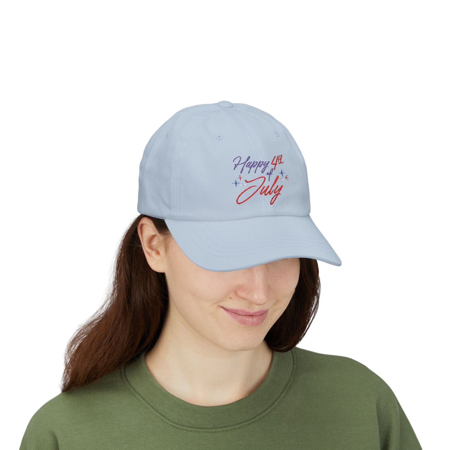 "Happy 4th of July" Classic Cotton Dad Cap