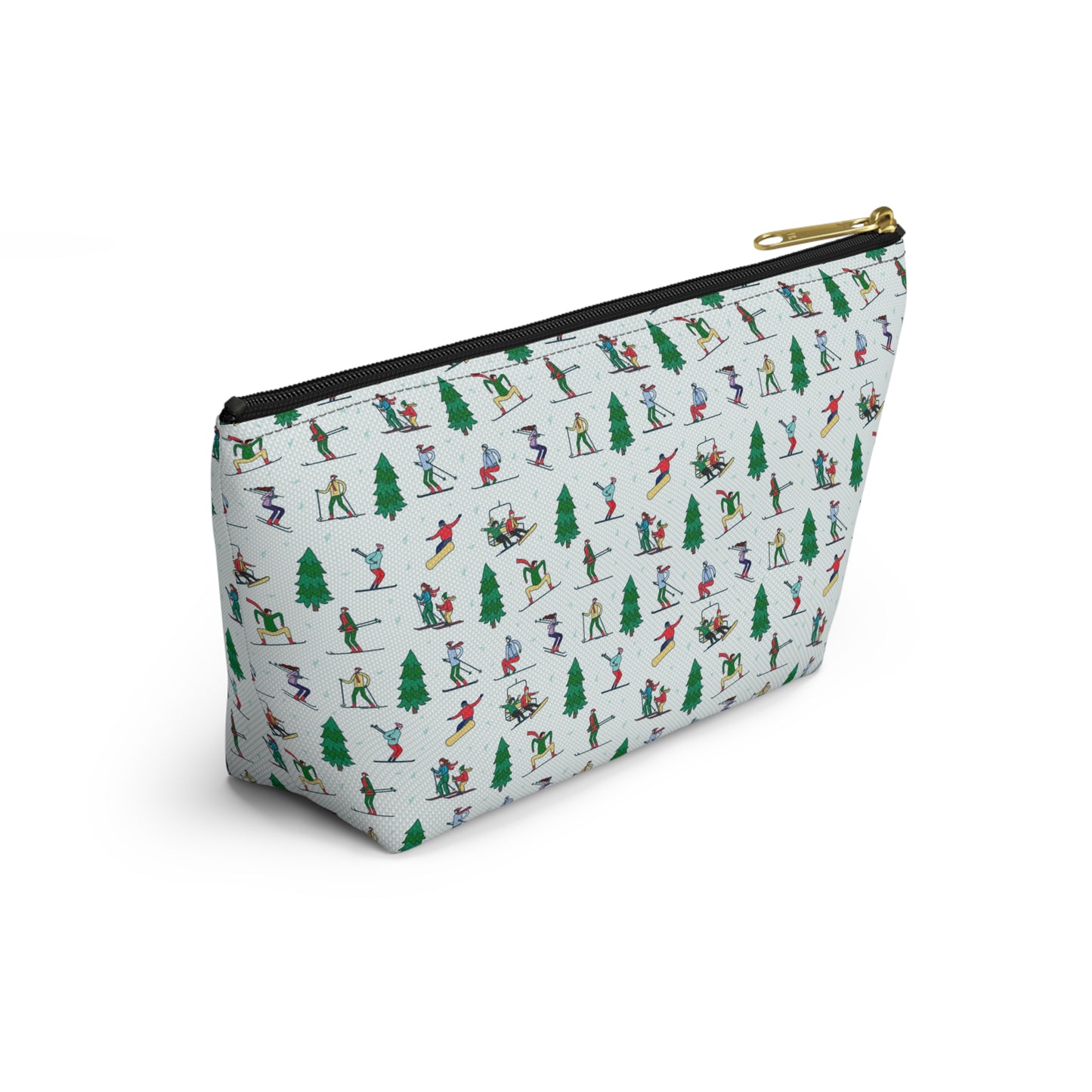 Winter Skiing Landscape Printed Pencil Case/Makeup Bag/Travel Pouch