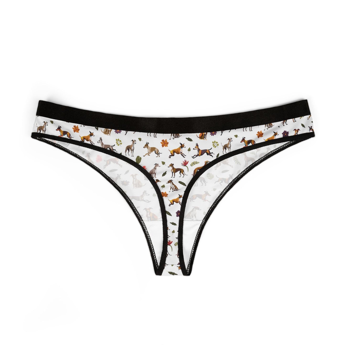 Whippet Print Women's Underwear Thongs