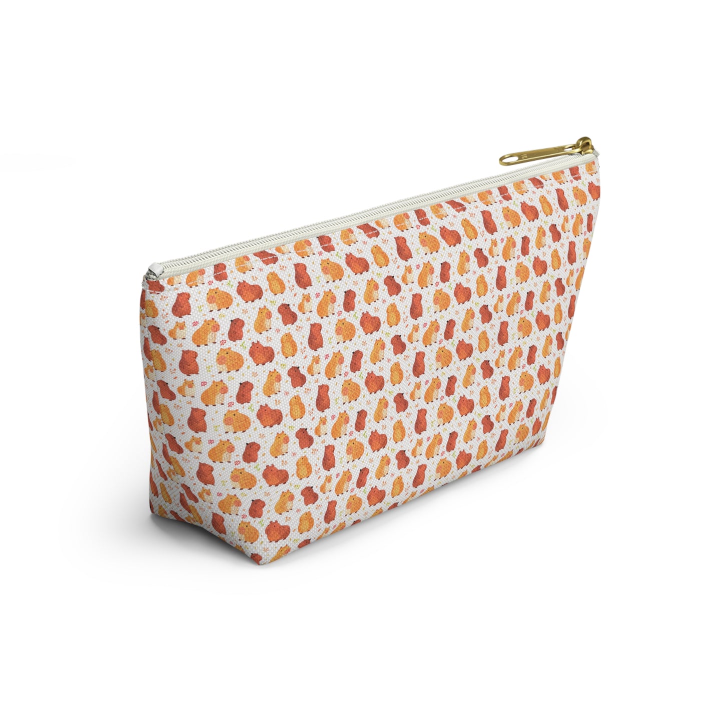 Capybara Chibi Style Print Accessory Makeup Pouch