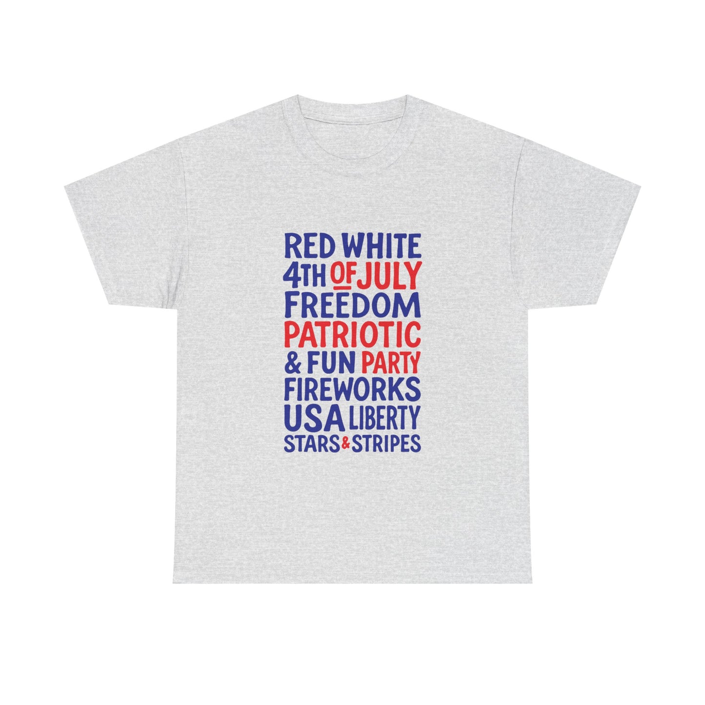 4th of July Words Graphic T-Shirt