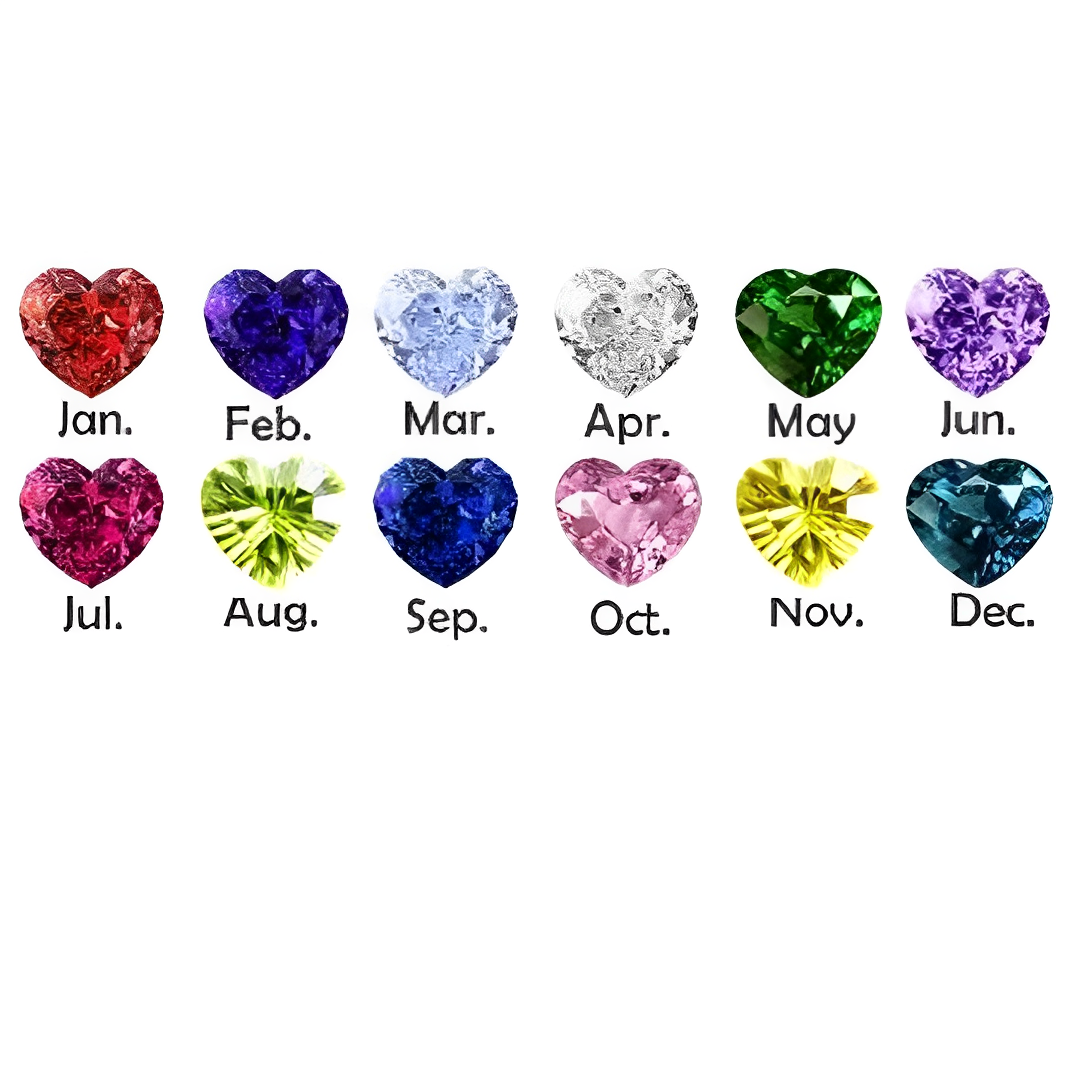 Custom Birthstone Highland Cow Stud Earrings in 925 Sterling Silver