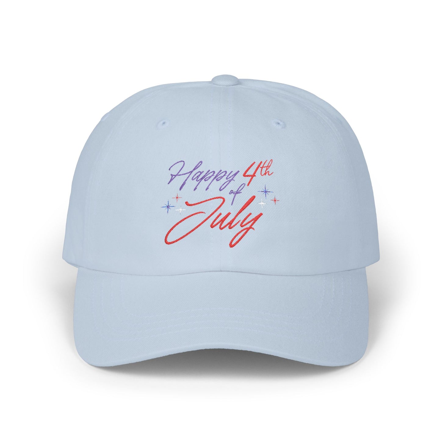 "Happy 4th of July" Classic Cotton Dad Cap