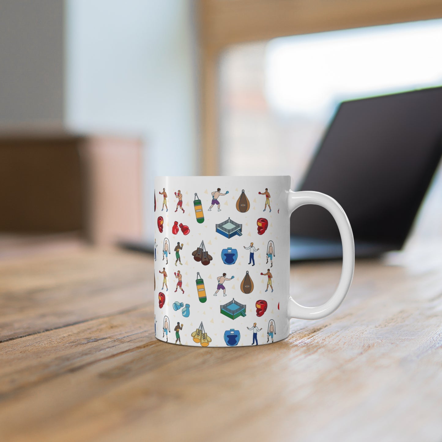 Boxing Inspired Print 11oz Ceramic Mug