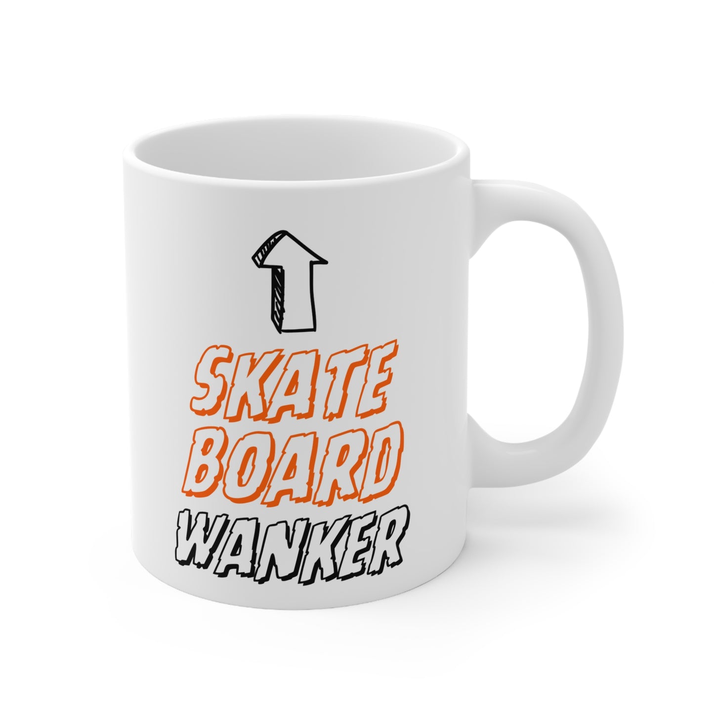 Skateboard Wanker Quote 11oz Ceramic Mug