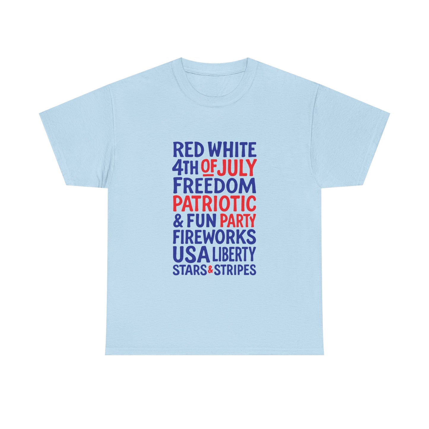 4th of July Words Graphic T-Shirt