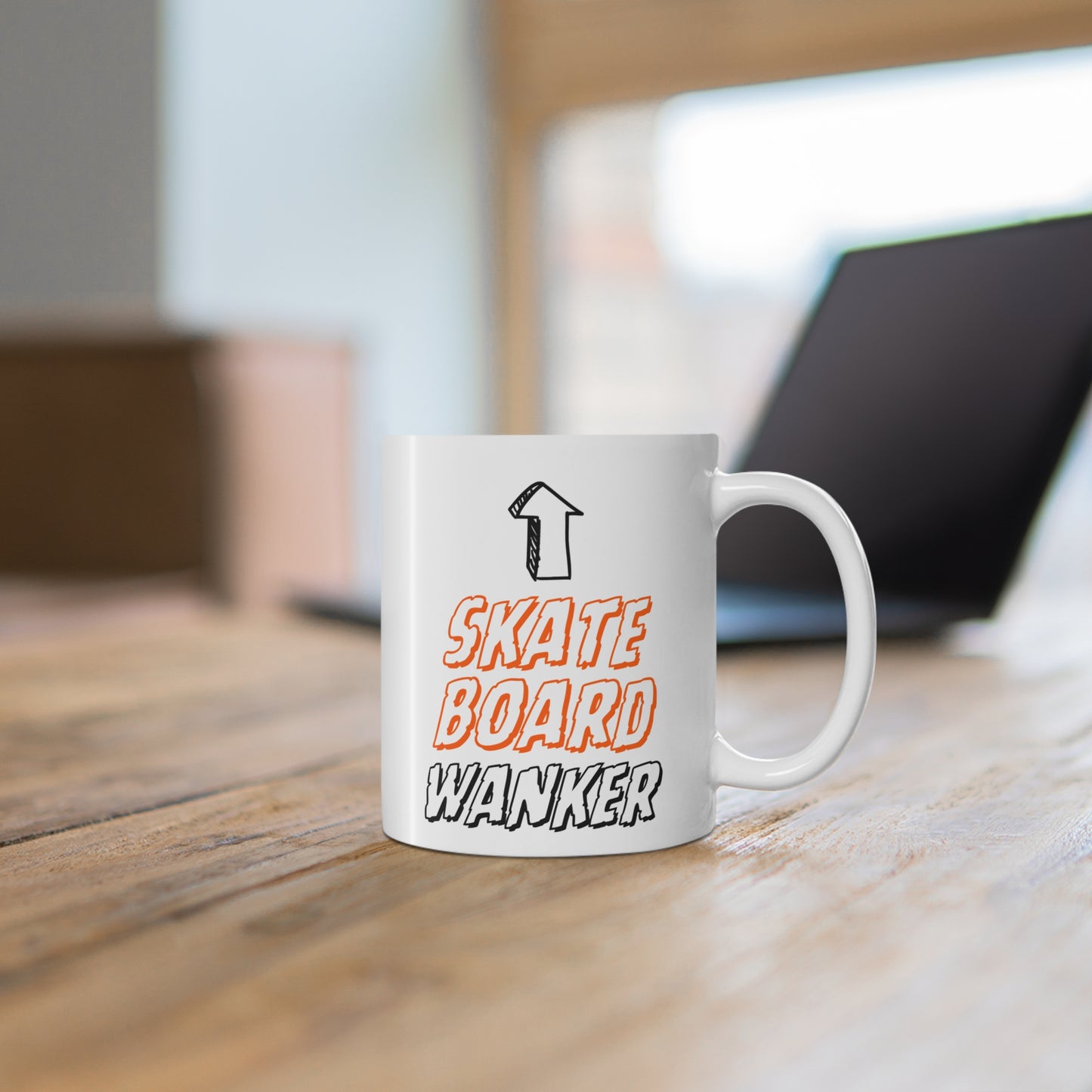 Skateboard Wanker Quote 11oz Ceramic Mug