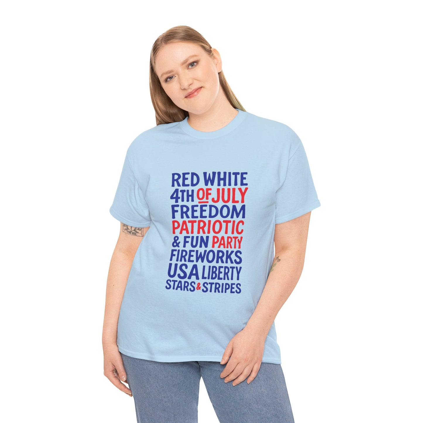 4th of July Words Graphic T-Shirt