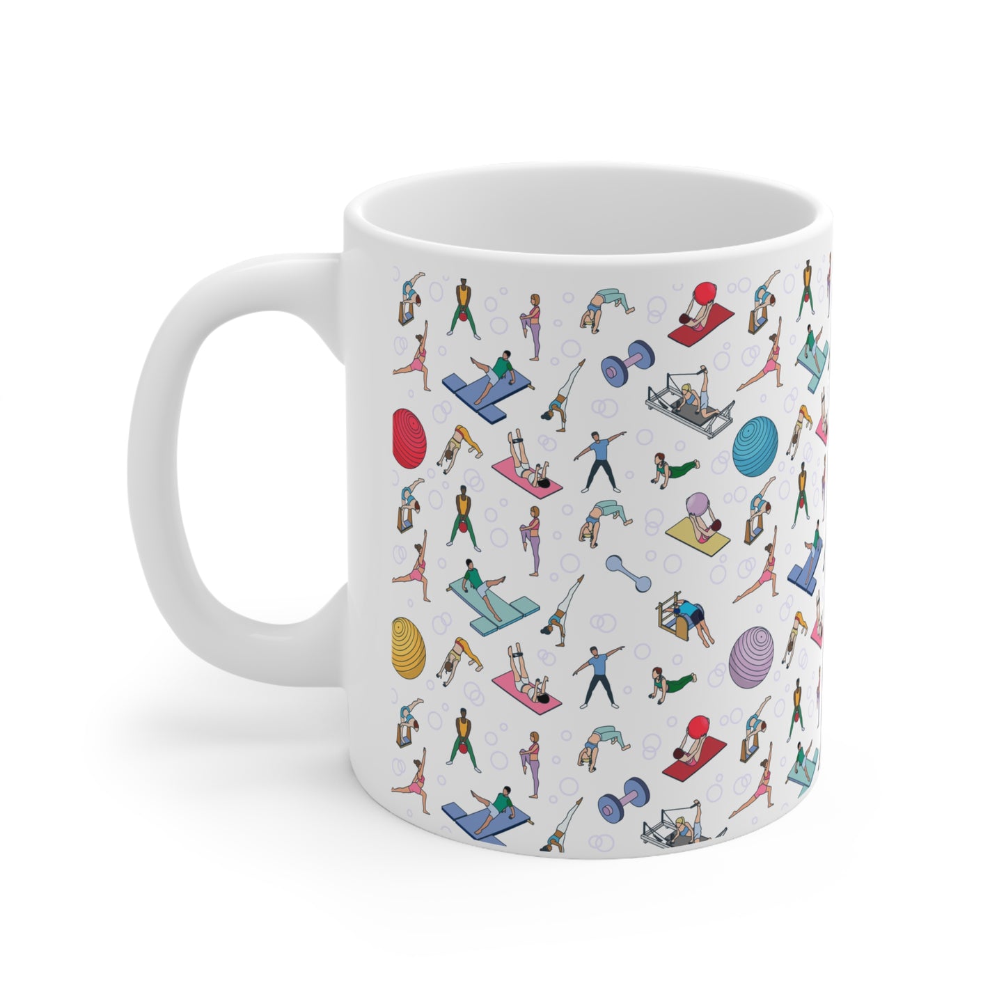 Pilates Inspired Print 11oz Ceramic Mug
