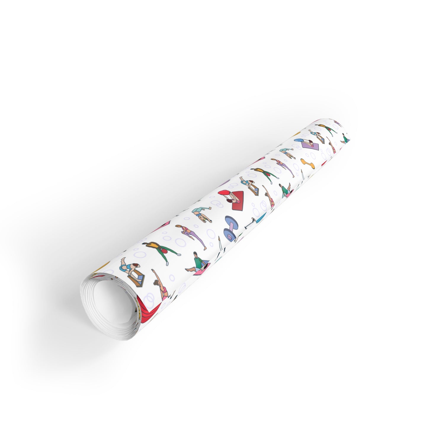 Pilates Print Gift Wrapping Paper Roll