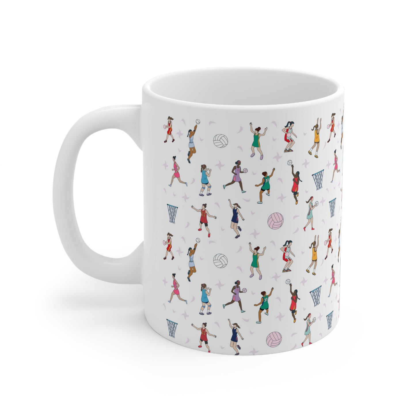 Netball Themed 11oz Ceramic Mug