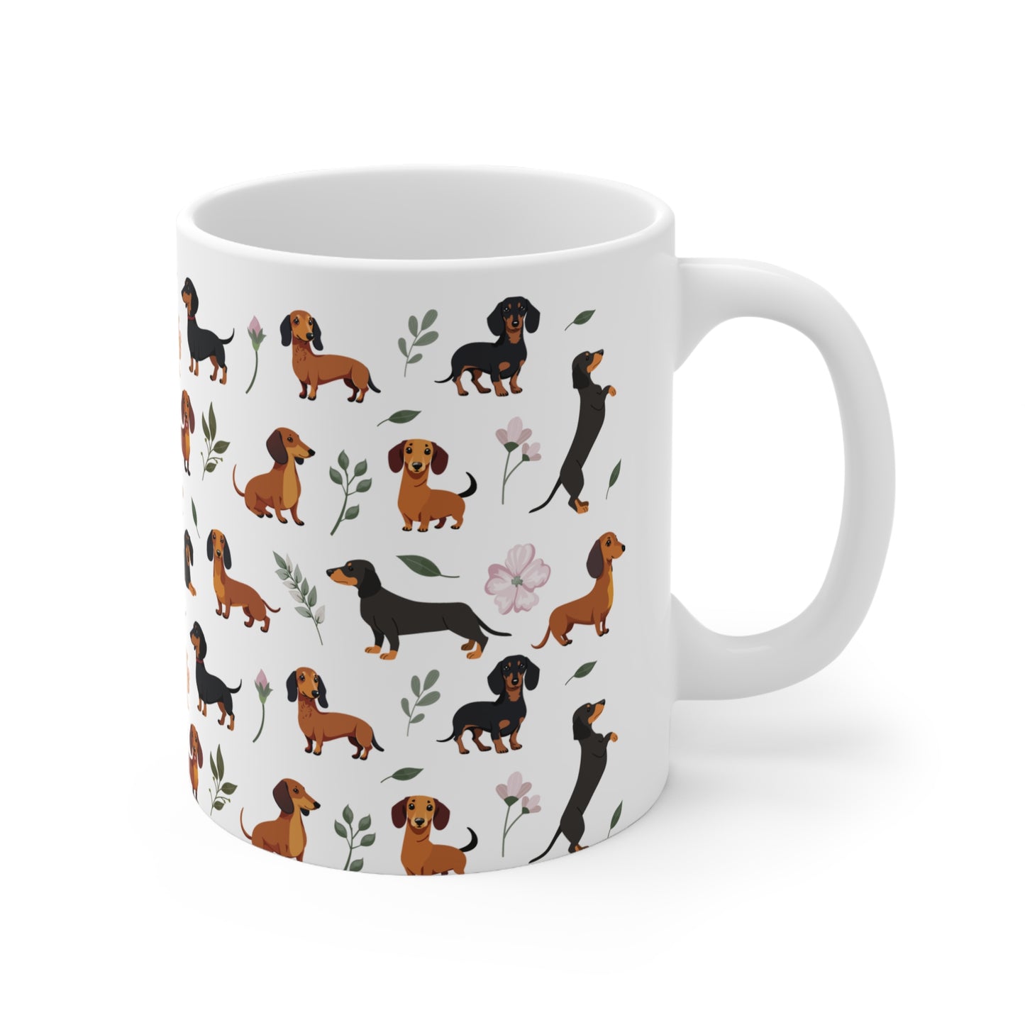 Dachshund Dog Print 11oz Ceramic Mug