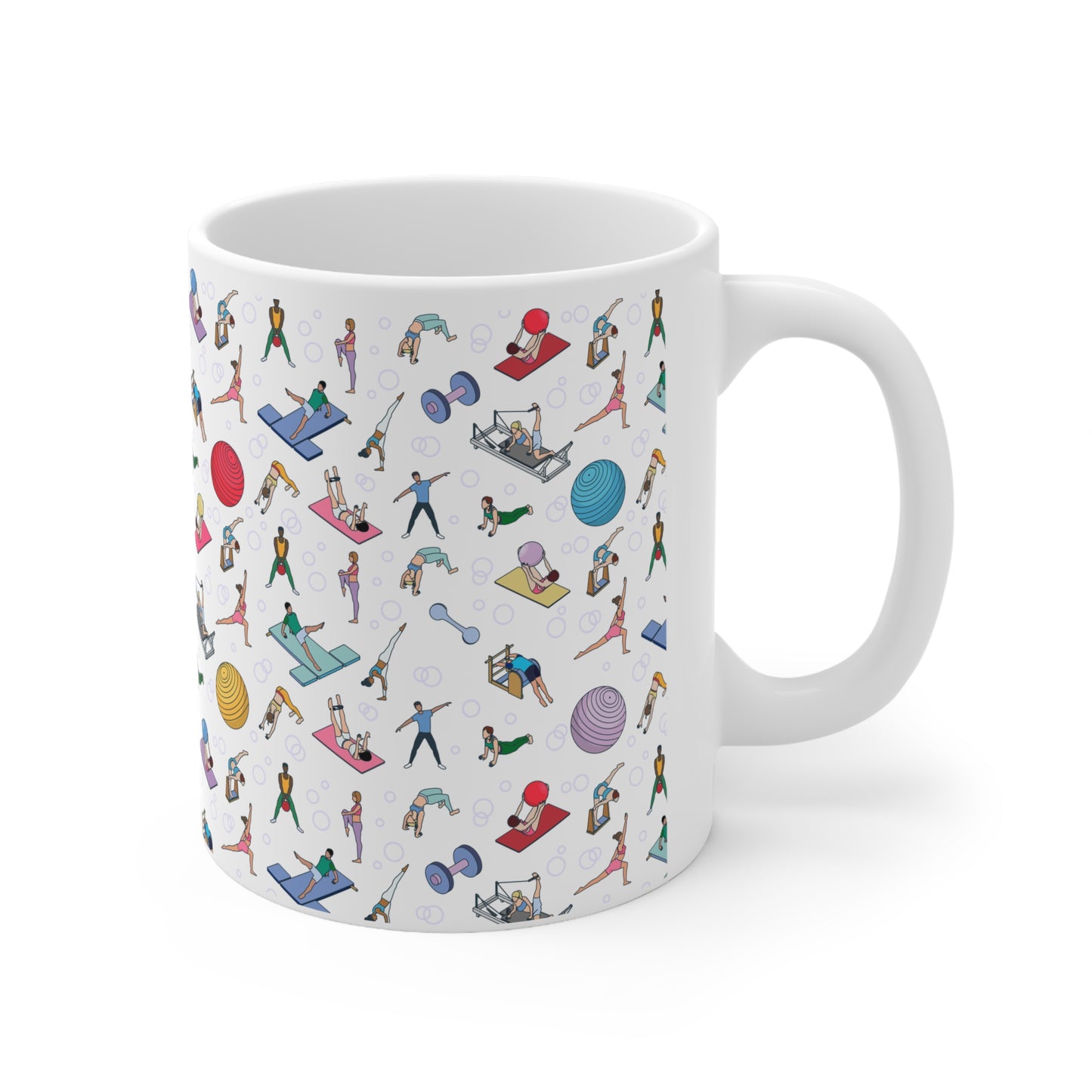 Pilates Inspired Print 11oz Ceramic Mug