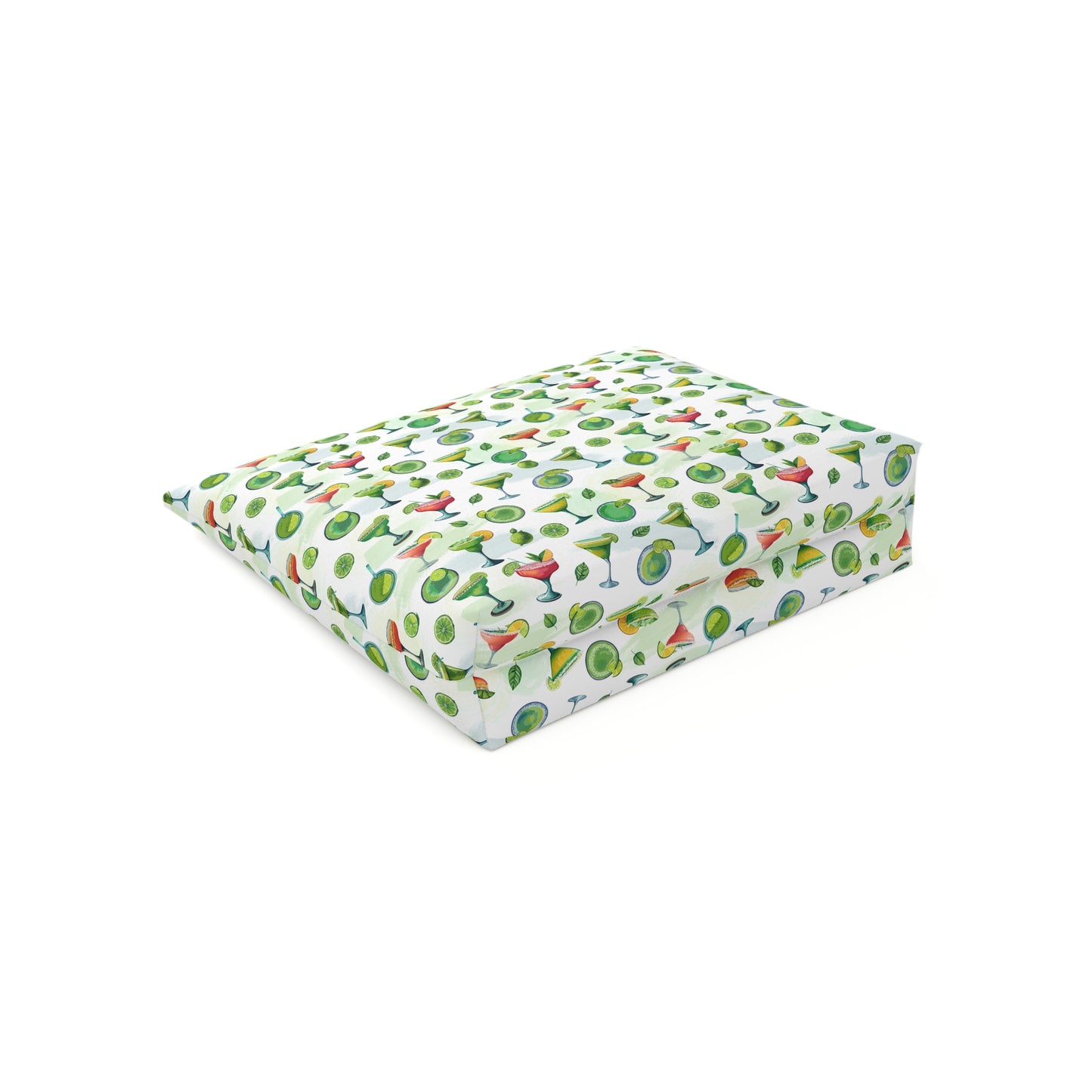 Margarita Cocktail Print Cotton Cosmetic Bag/Makeup Travel Pouch