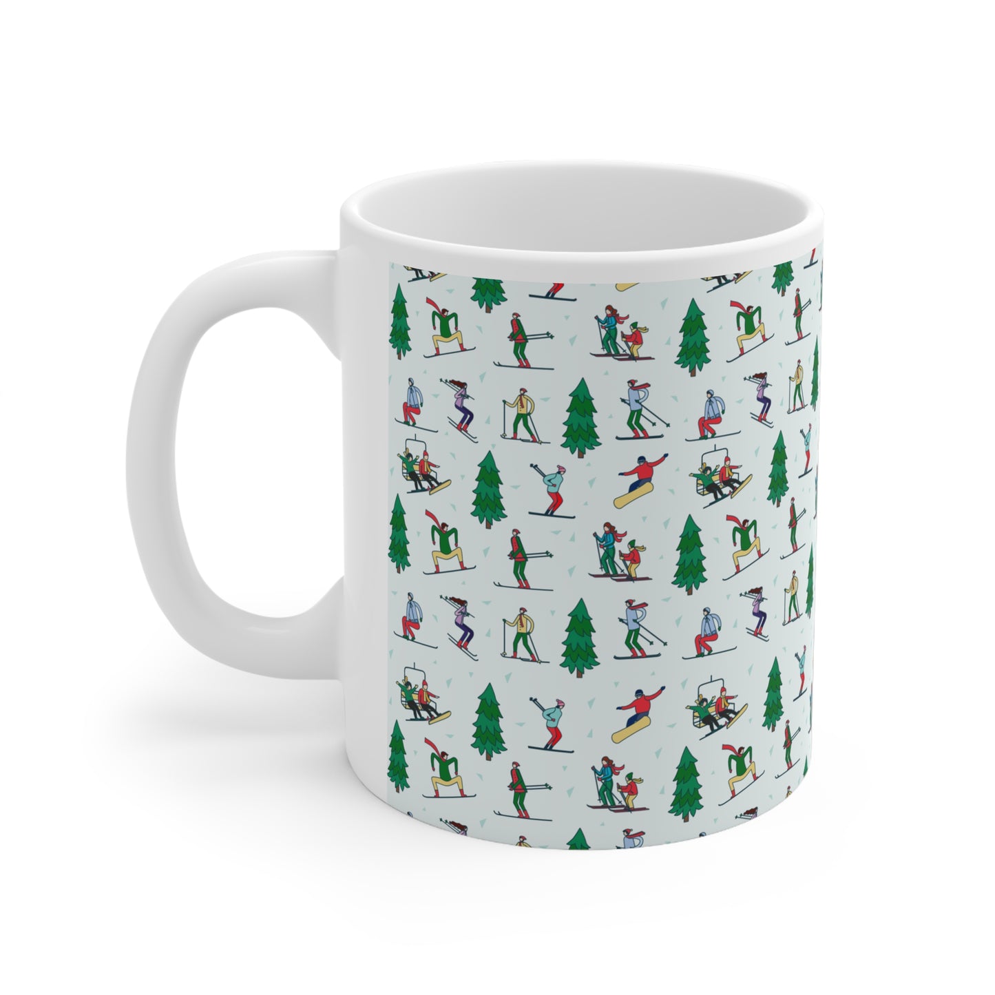 Ski Themed Landscape 11oz Ceramic Mug