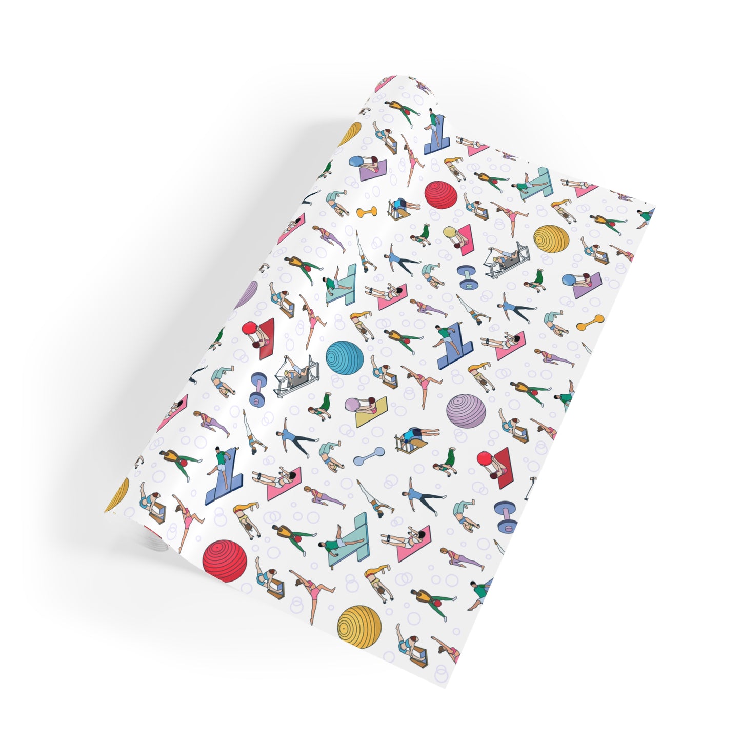 Pilates Print Gift Wrapping Paper Roll