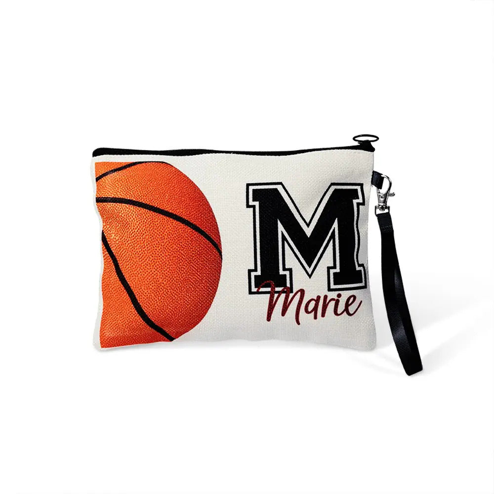 Custom Name Sports Makeup Bag