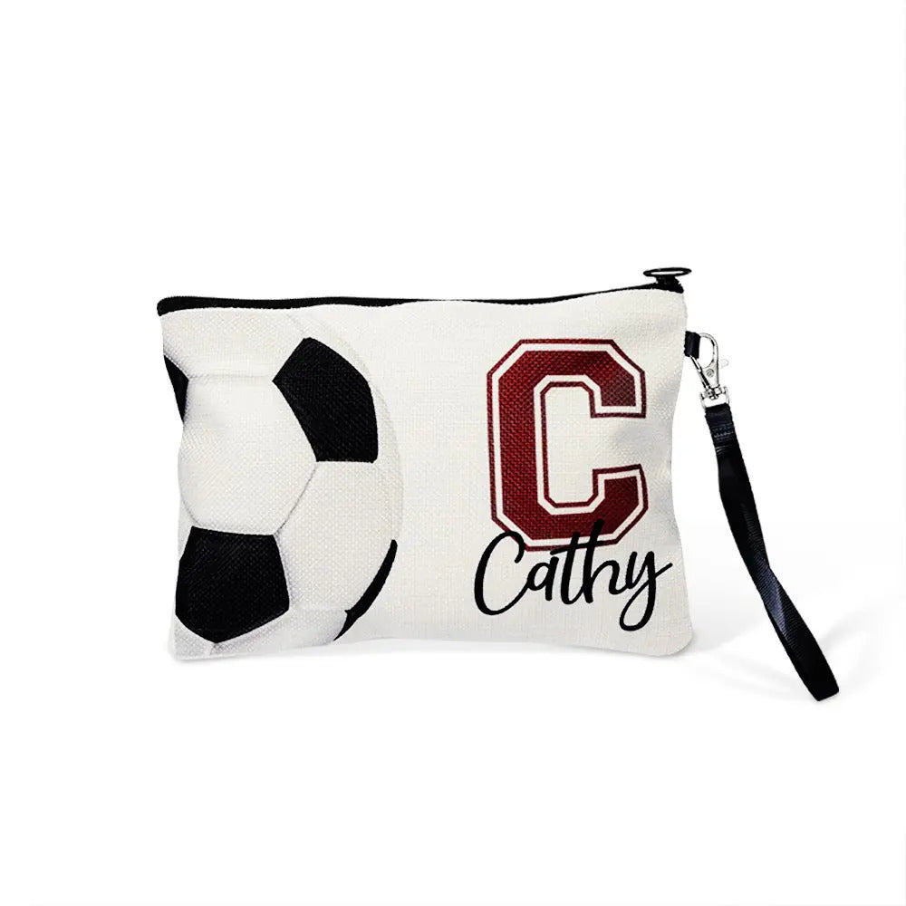 Custom Name Sports Makeup Bag