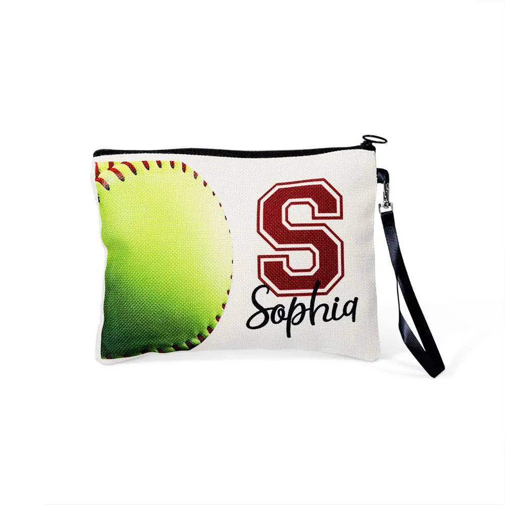 Custom Name Sports Makeup Bag