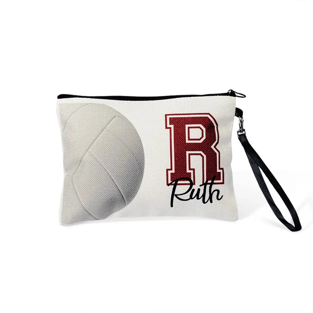 Custom Name Sports Makeup Bag
