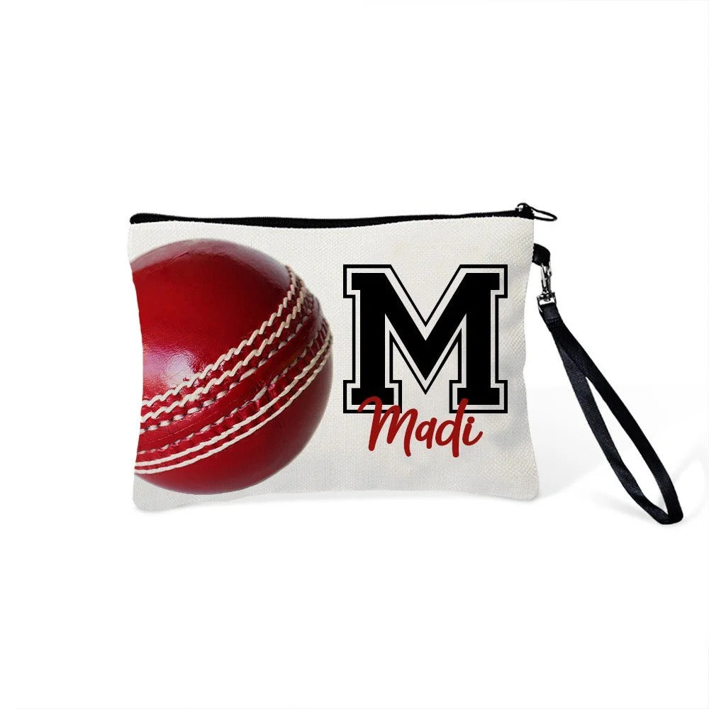Custom Name Sports Makeup Bag